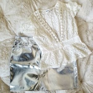 White cream lace bolero